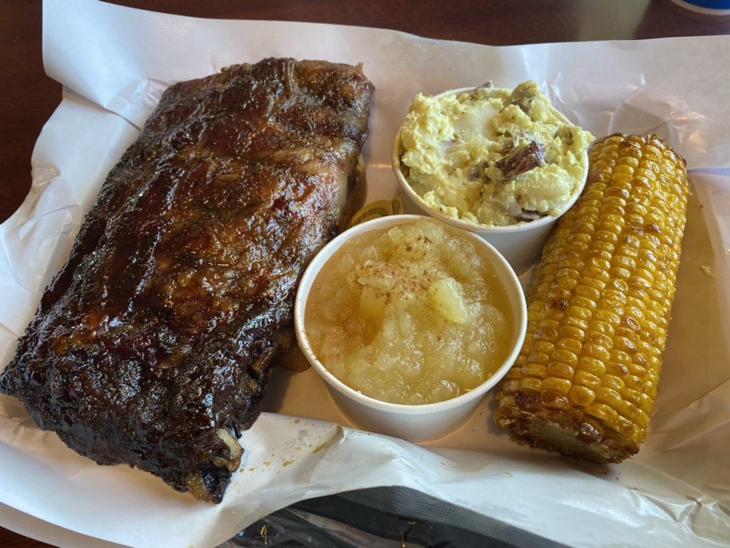 bbq ribs from Pappy's Smokehouse in St. Louis, Missouri
