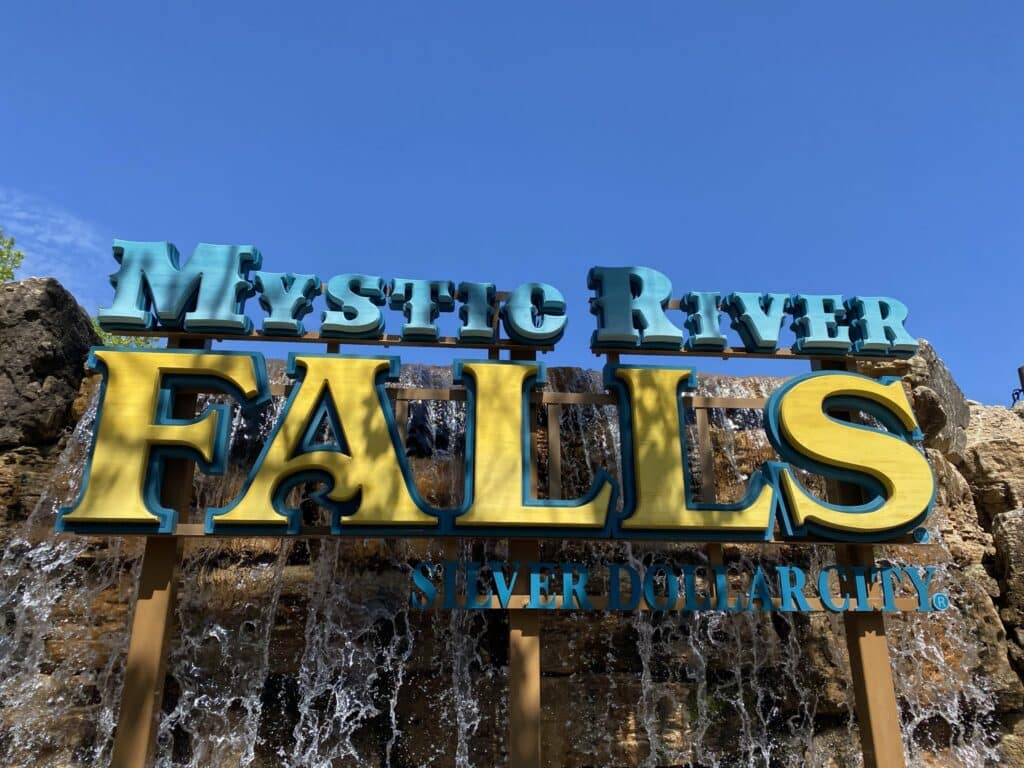 Mystic River Falls water ride at Silver Dollar City in Branson, Missouri