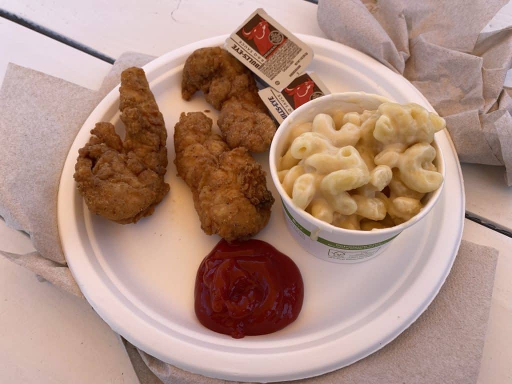 Pier 76 Cafe - Chicken Strips and Mac n Cheese