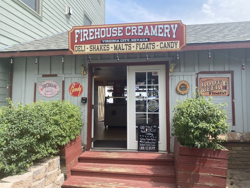 Firehouse Creamery in Virginia City, Nevada
