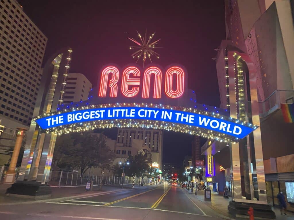 Reno - The Biggest Little City In The World welcome sign