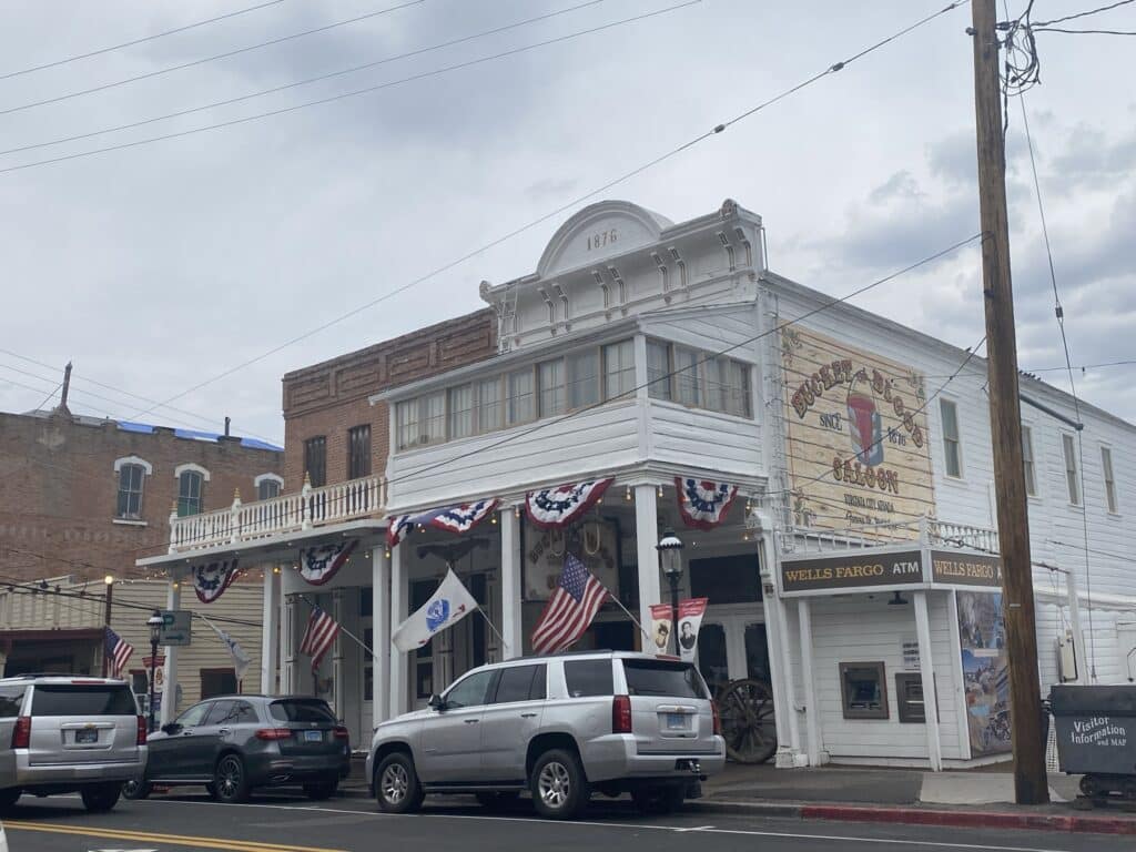main street buildings in Virginia City, Nevada