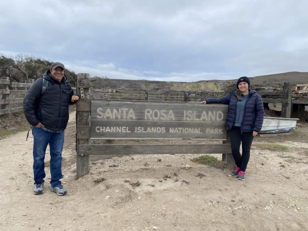 Santa Rosa Island Channel Islands National Park welcome sign