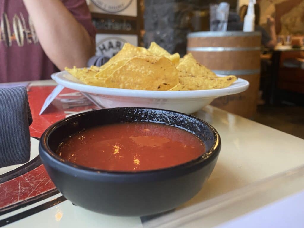 chips and salsa from El Charro Cafe in Downtown Tucson