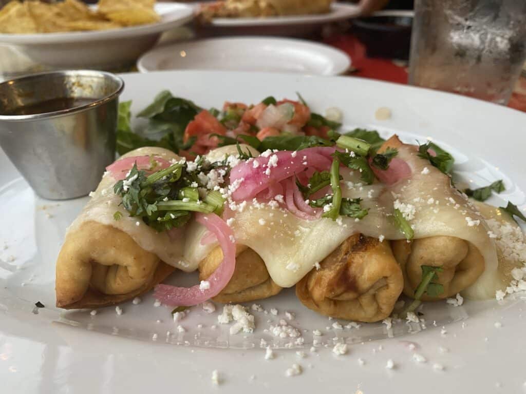 Quesabirria Mini Chimichangas from El Charro Cafe in Downtown Tucson