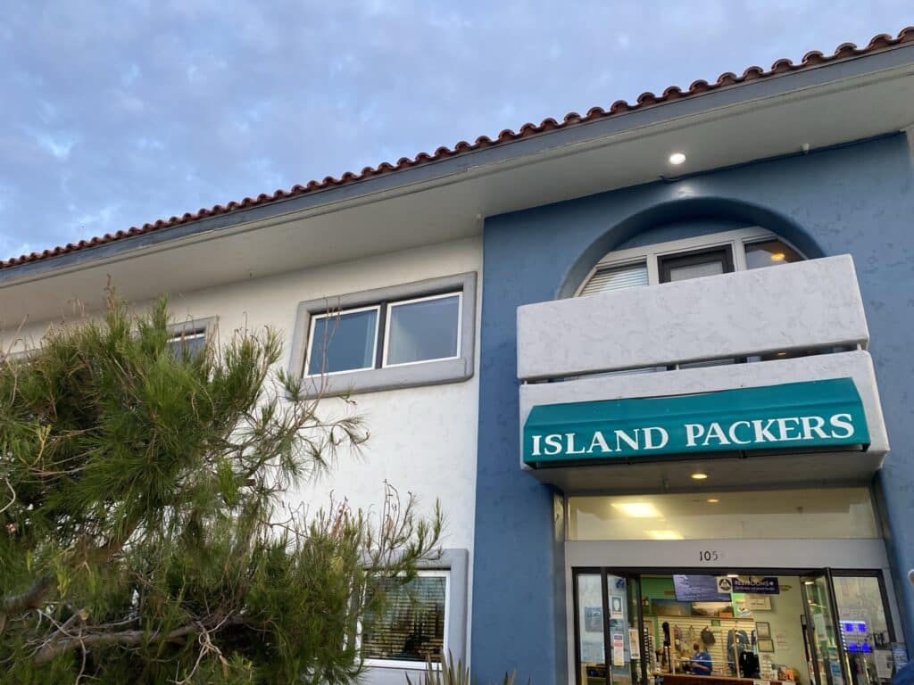 Island Packers check in office at Ventura Harbor
