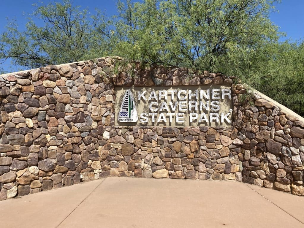 Kartchner Caverns State Park Welcome Sign
