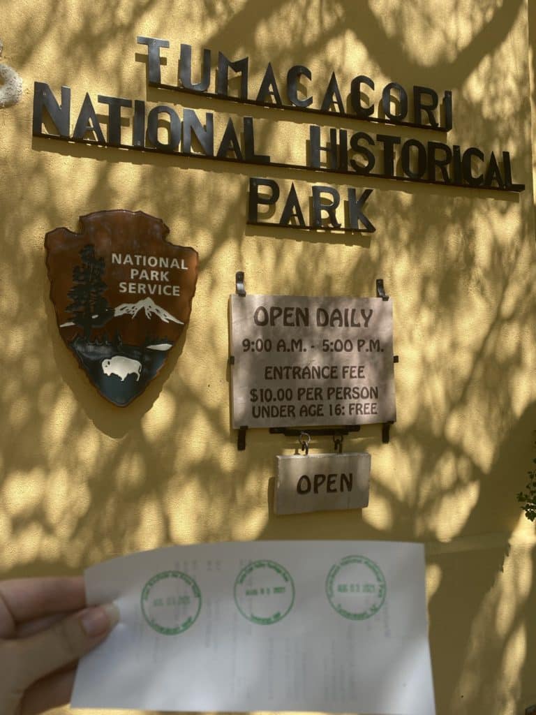 Tumacacori National Historical Park Entrrance 