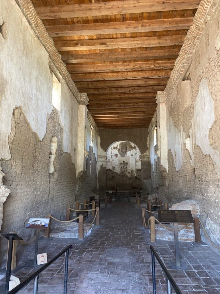 Tumacacori National Historical Park inside the mission chapel