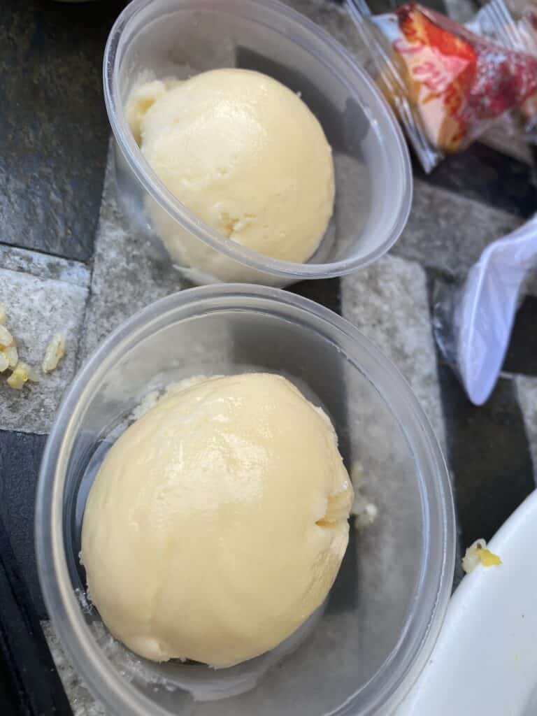 ice cream from Chinatown Restaurant in San Francisco