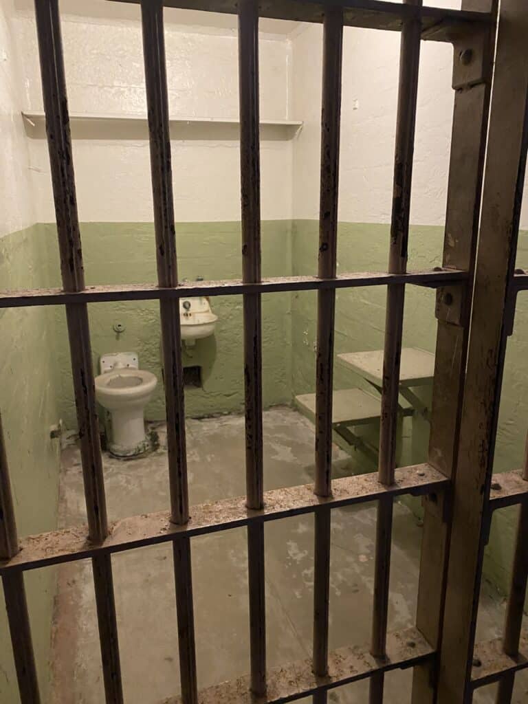 prison cells at Alcatraz Prison