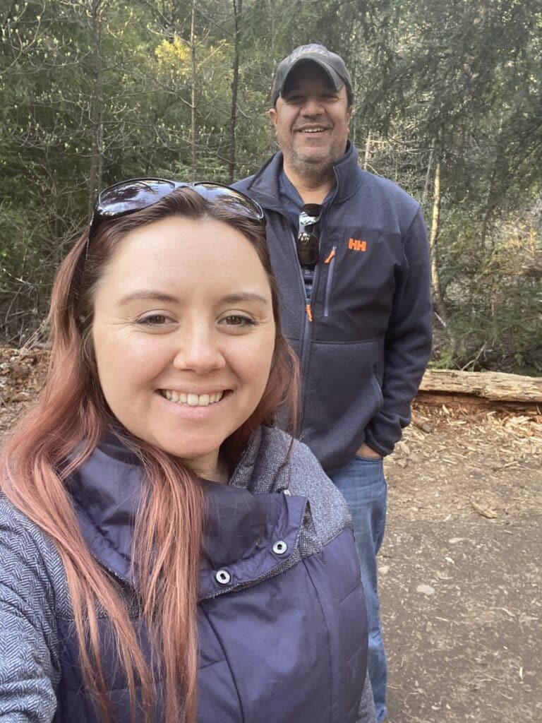 selfies at Big Trees State Park