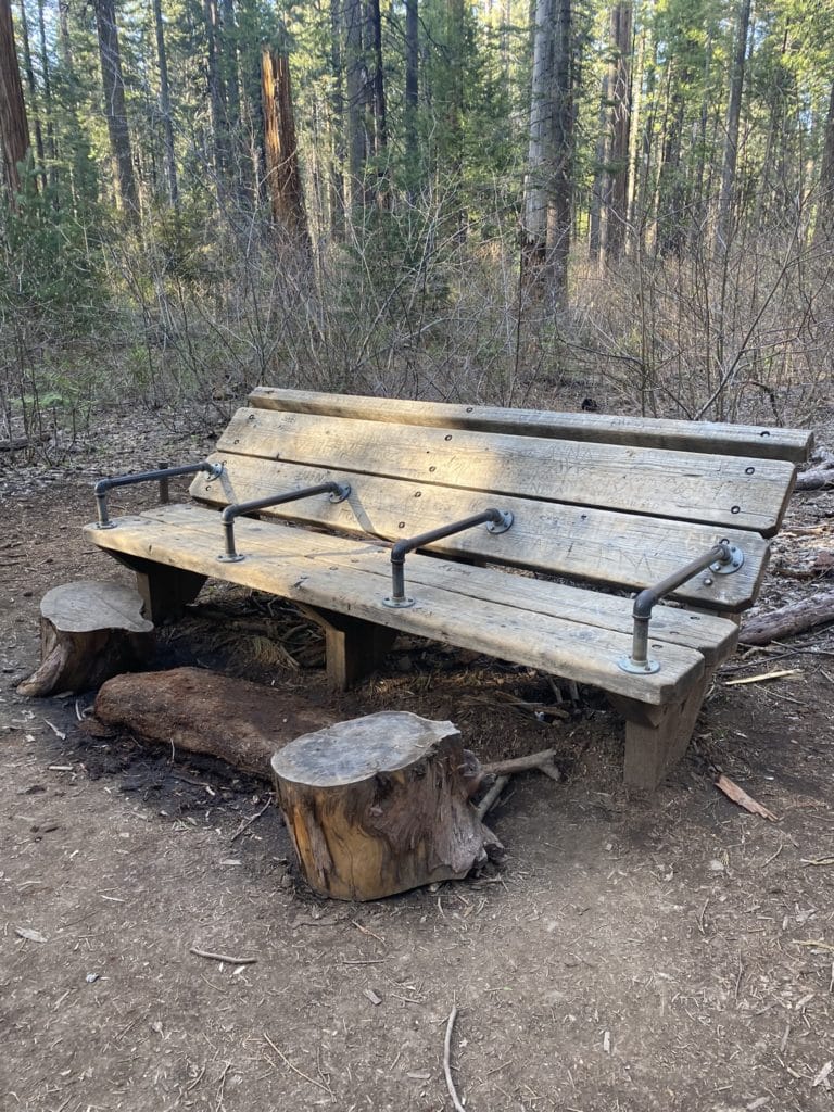 benches at Big Trees State Park