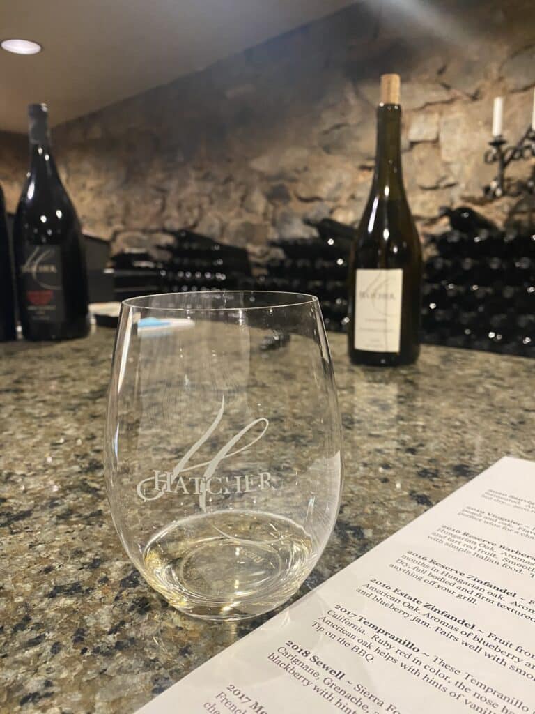 wine tasting at Hatcher Winery