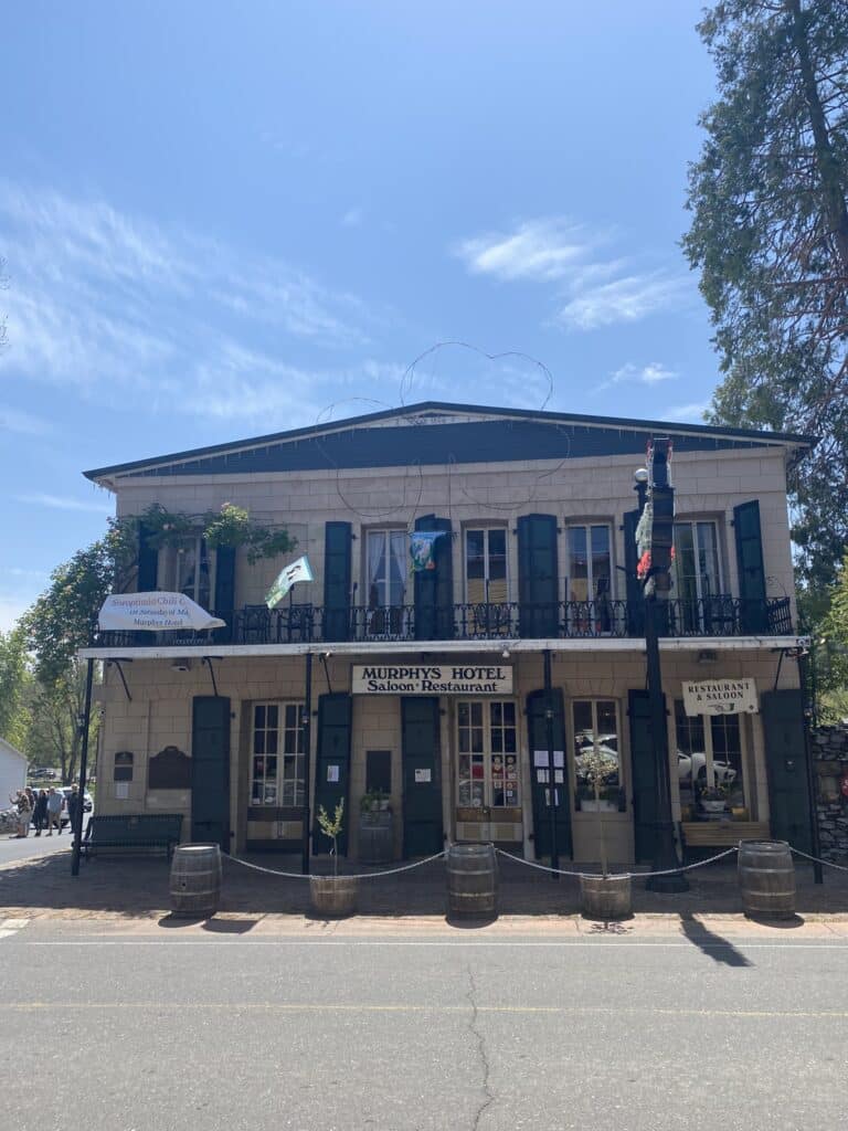 Historic Downtown Murphys Hotel and Saloon Street View
