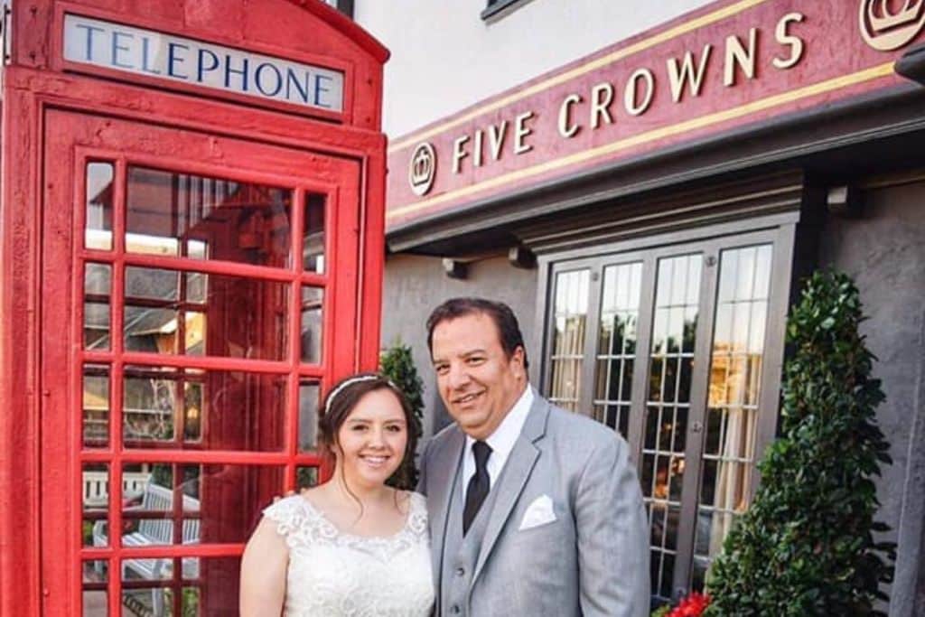 wedding at Five Crowns