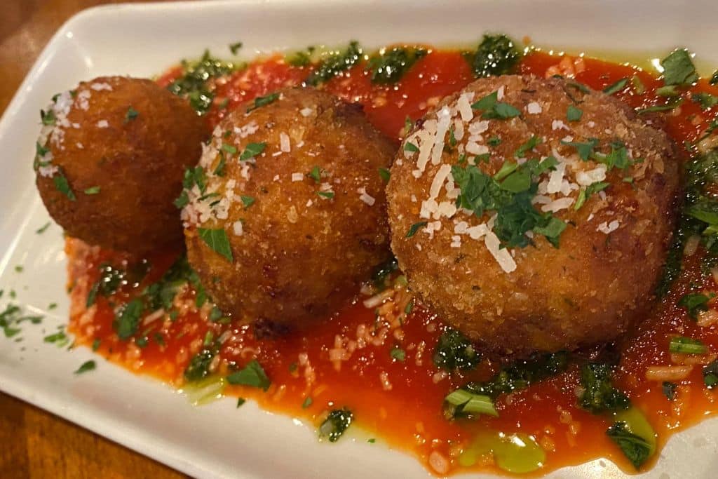 Enzo's Bistro & Bar - Risotto Balls - Weekend in Palm Springs