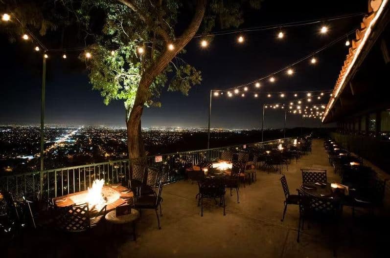 Orange Hill Restaurant in Orange, California patio view - Best Romantic Restaurants in Orange County