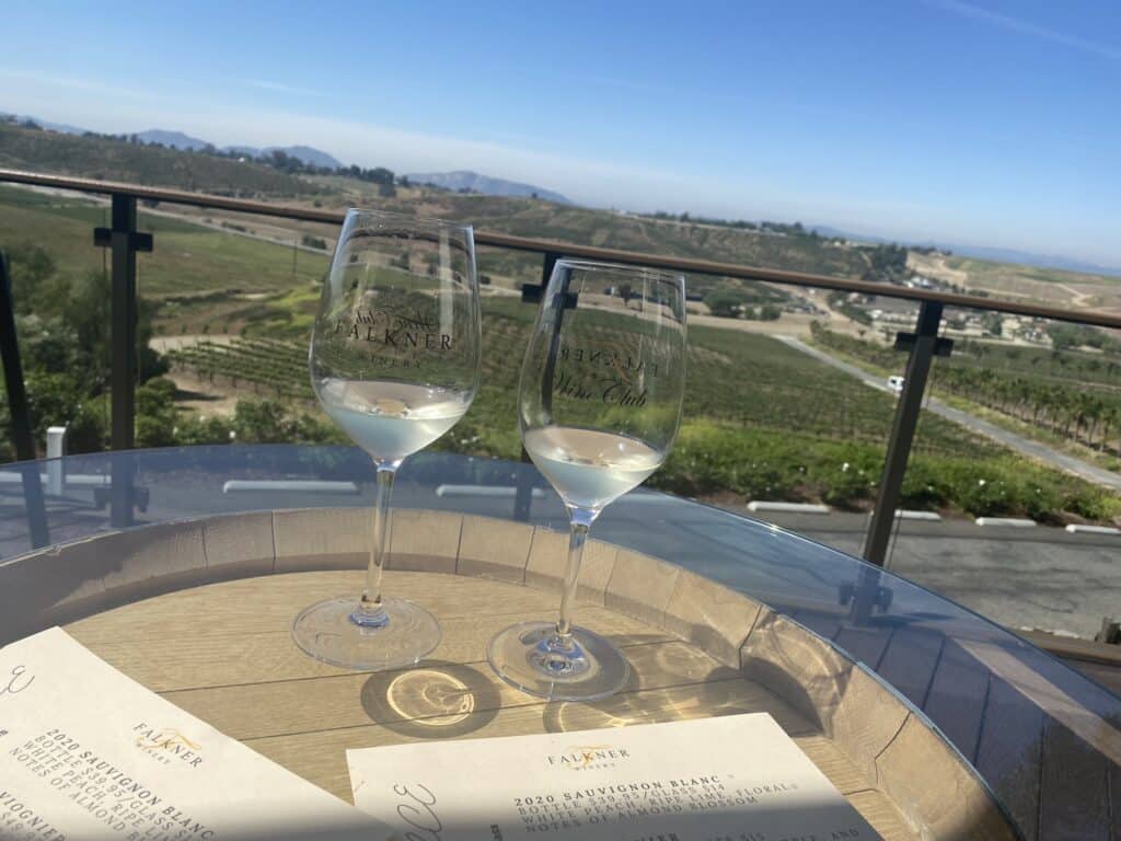 Falkner Winery in Temecula -  best winery day trips around Los Angeles
