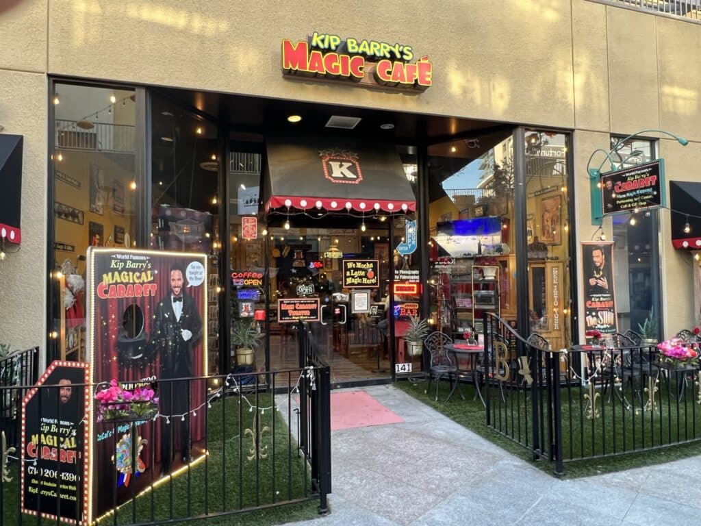 Kip Barry's Magic Cafe Entrance