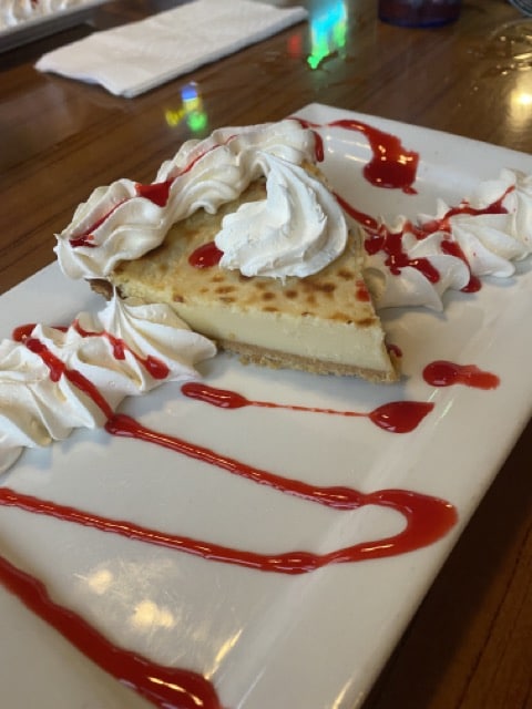 key lime pie from Manatee Island Bar & Grill in Fort Pierce, Florida