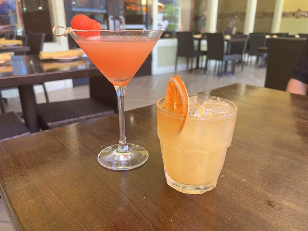 Best Orange Circle Restaurants - Citrus City Grille - Old Towne Orange - martini and penicillin drink