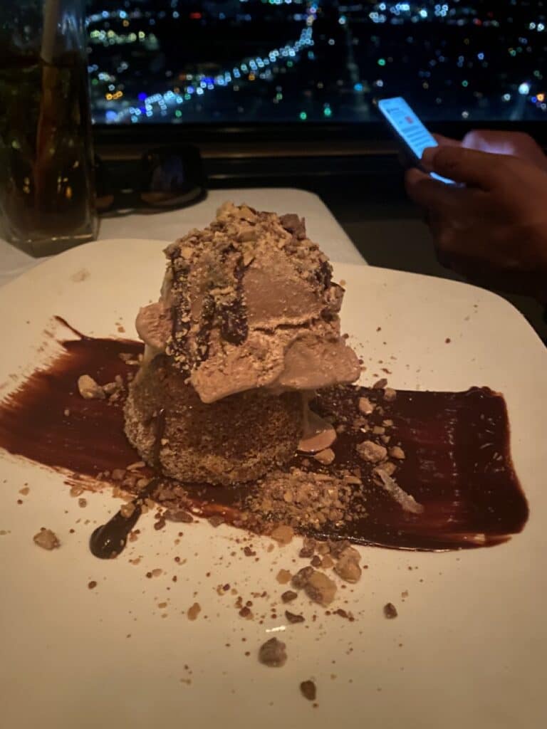 Chart House at the Tower of the America's in San Antonio - Chocolate Lava Cake