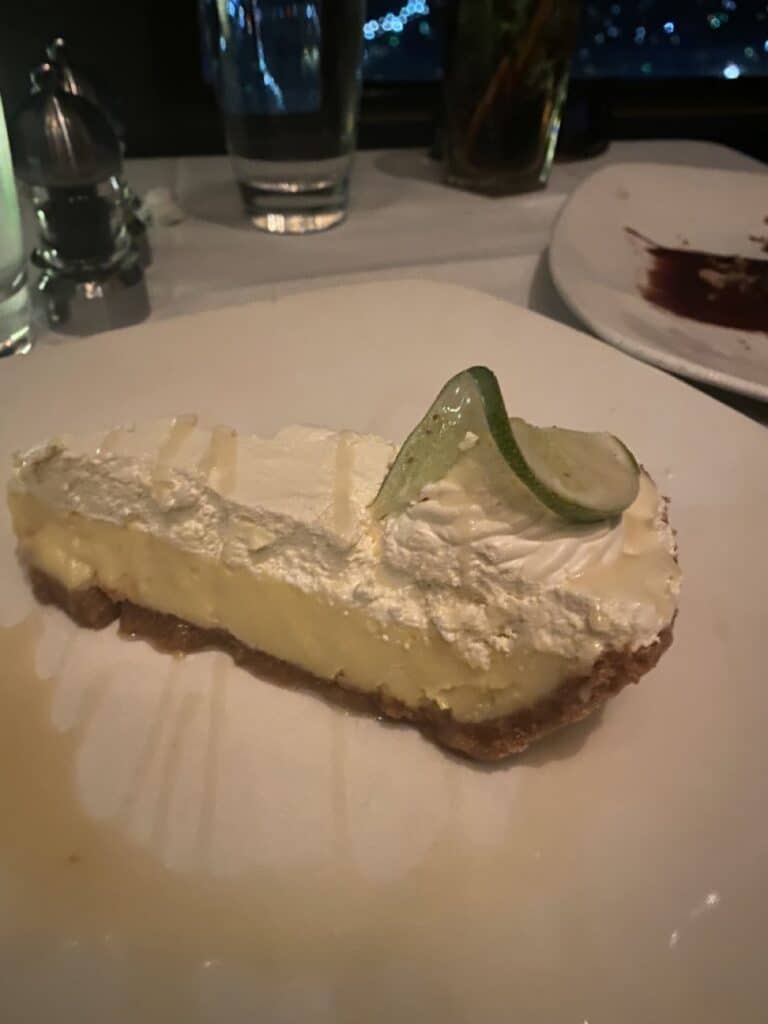 Chart House at the Tower of the America's in San Antonio - Key Lime Pie