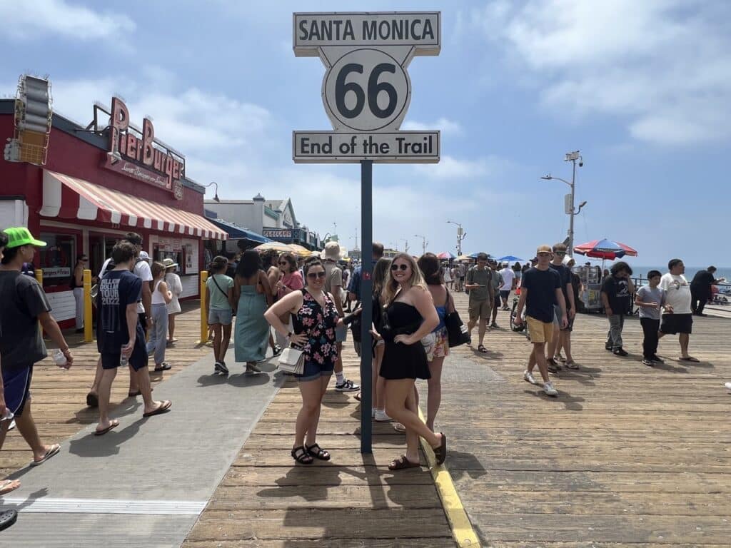 Santa Monica Pier end of the trail Route 66