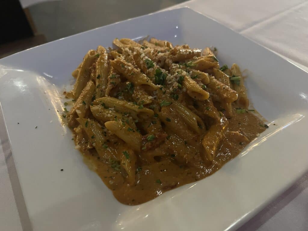 212 Grill and Nightclub in Downtown Fullerton - Penne Alla Vodka