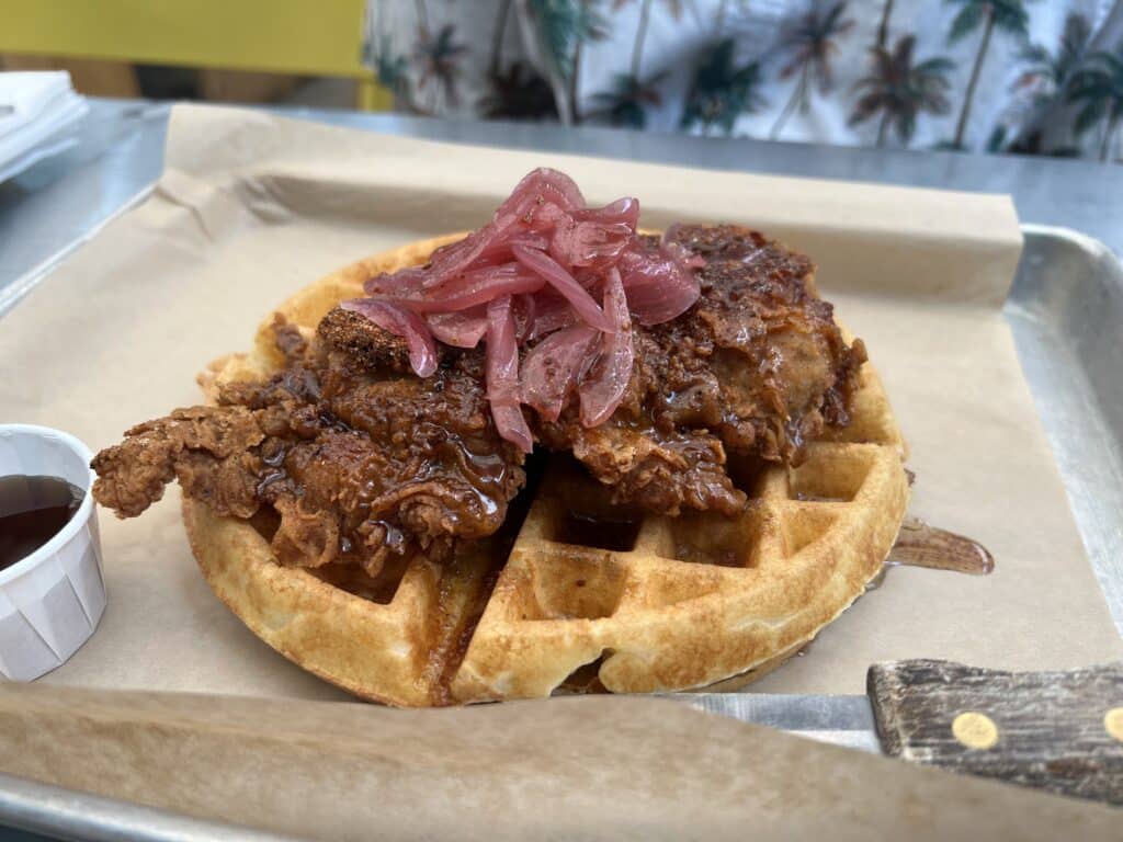 Pour Co in Downtown Fullerton - Chicken and Waffles