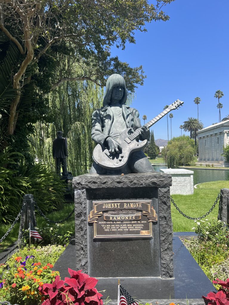 Johnny Ramone grave site at Hollywood Forever Cemetery