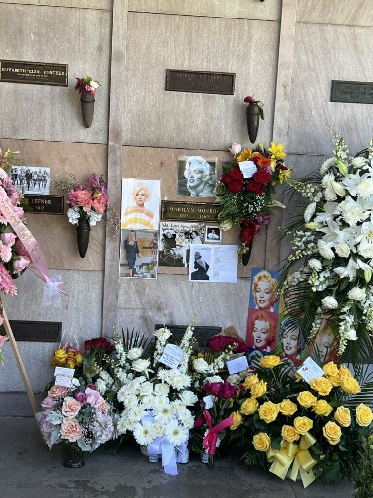 Marilyn Monroe grave site at Pierce Brothers Westwood Village Cemetery