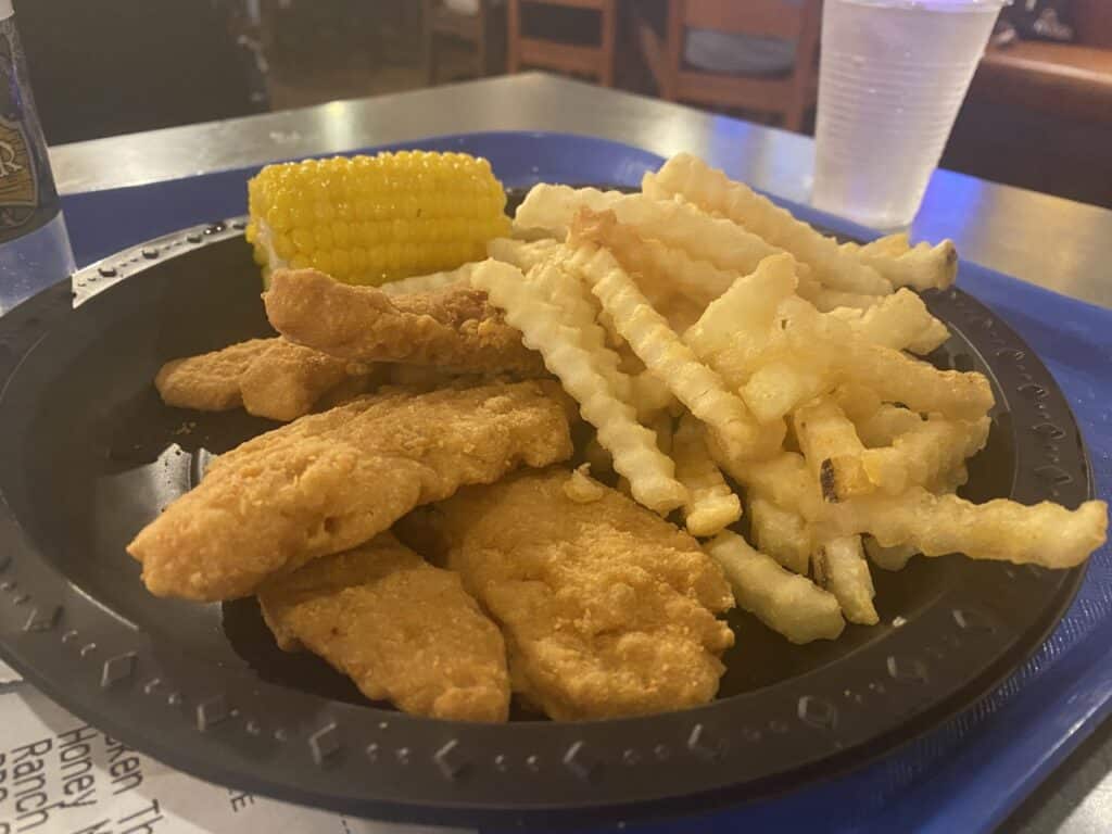 chicken thumbs from Cletus' Chicken Shack