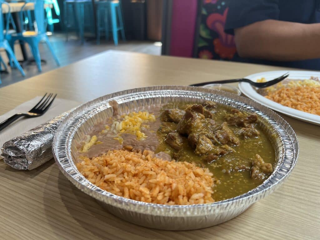 Chile Verde Bowl from Old Towne Jalapenos Mexican Grille