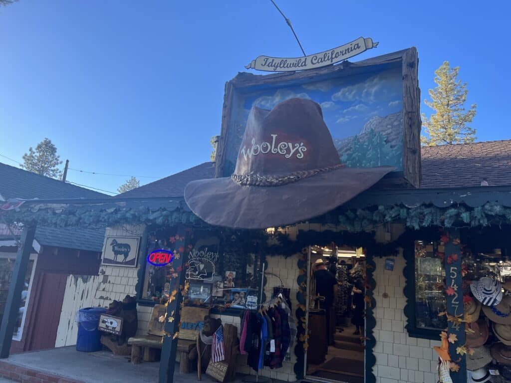 Wooley's gift shop in Idyllwild