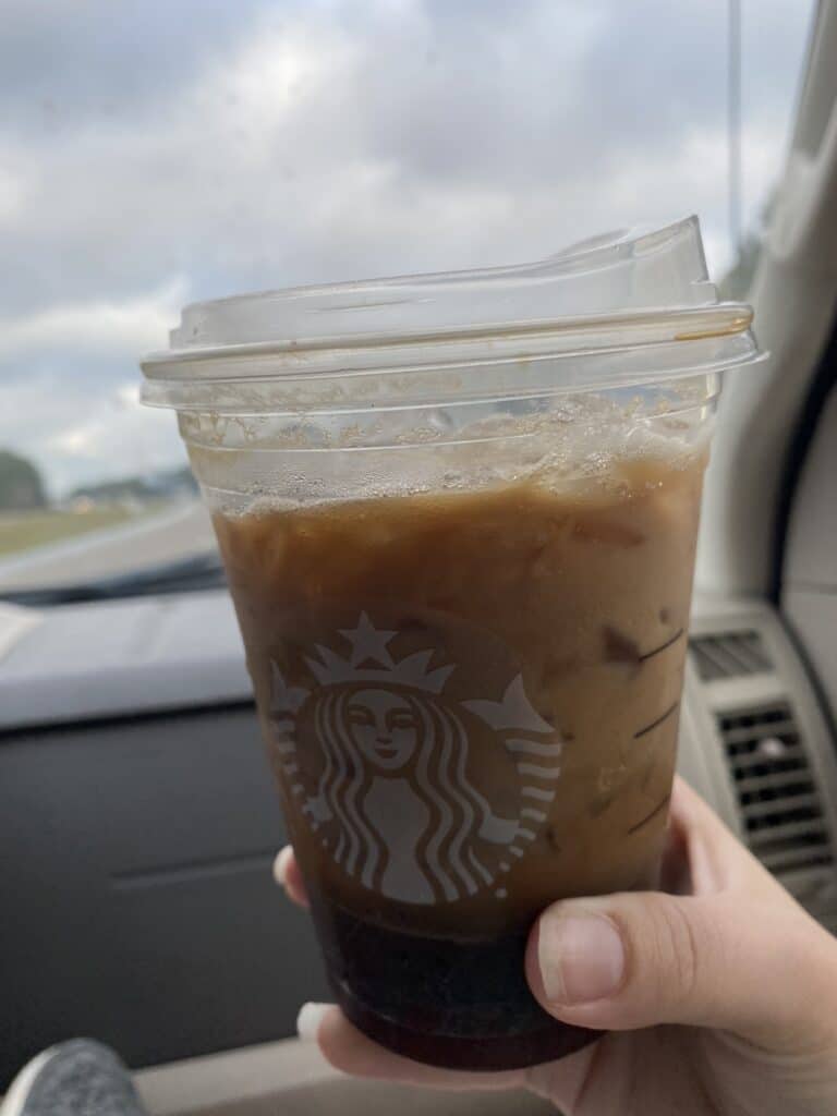 iced coffee from Starbucks