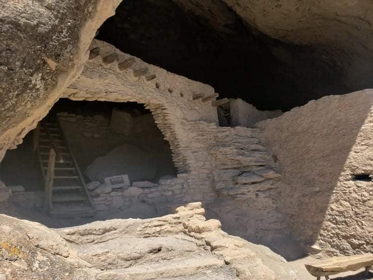 Inside the Gila Cliff Dwellings