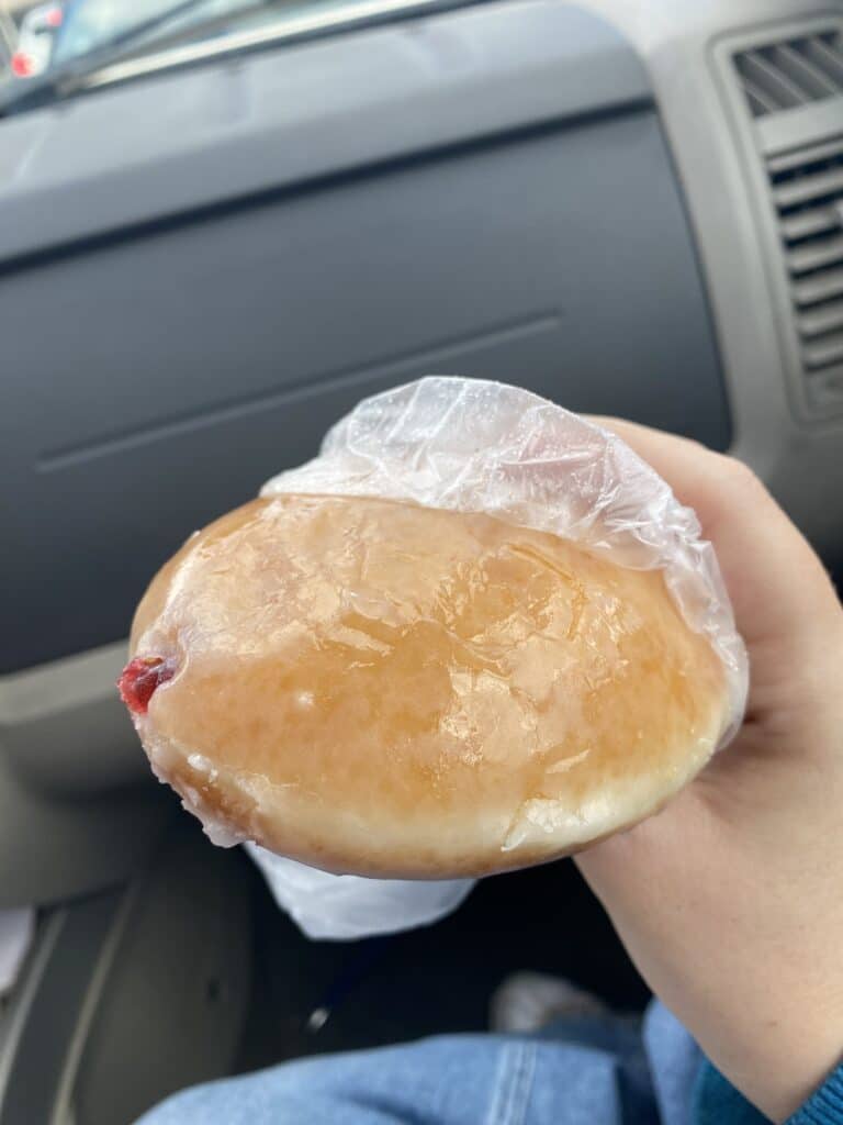 Krispy Kreme jelly filled donut