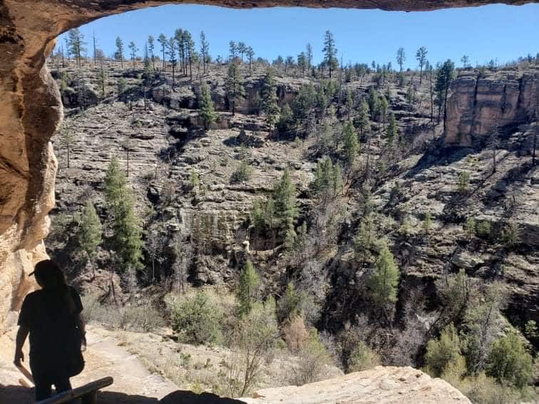 Looking Out From The Gila Cliff Dwellings