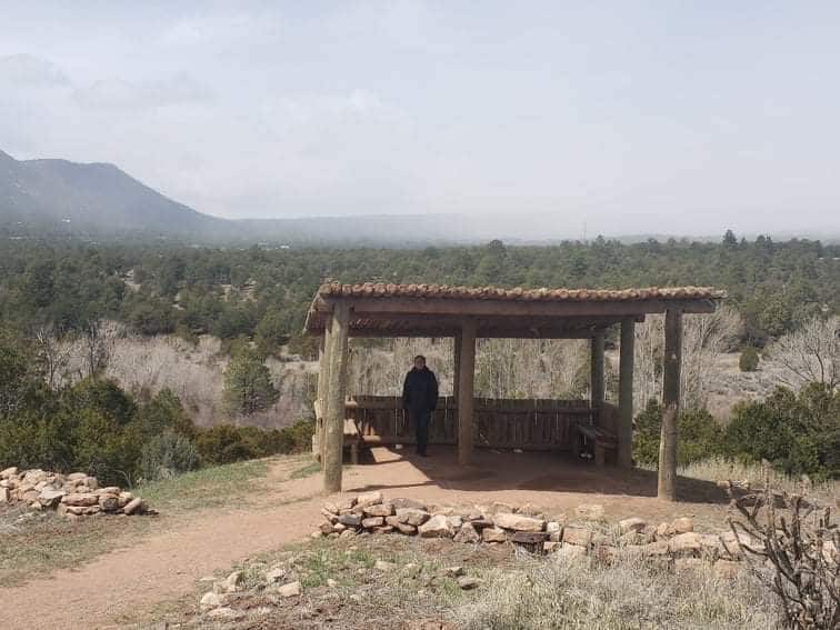 gazebo on the Ancestral Sites Trail at Pecos National Historical Park