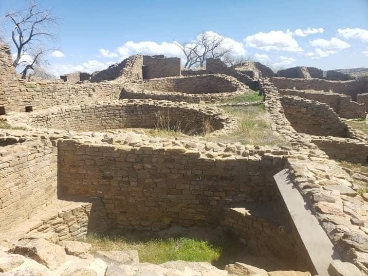 circular ruins at Aztec Ruins National Monument
