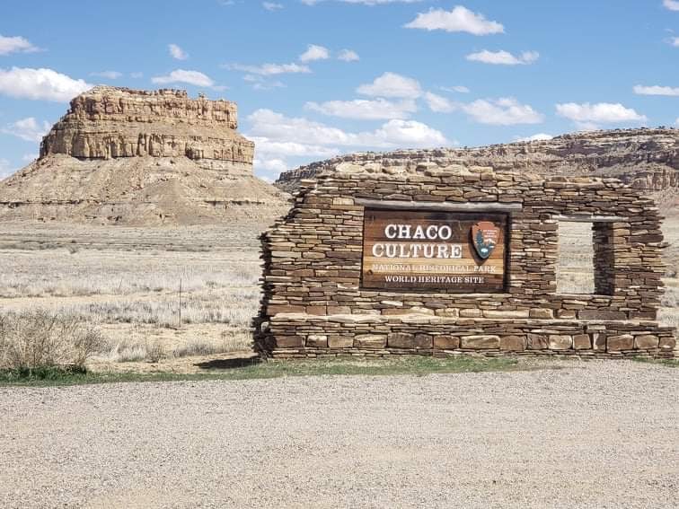 Chaco Culture National Historical Park - welcome sign