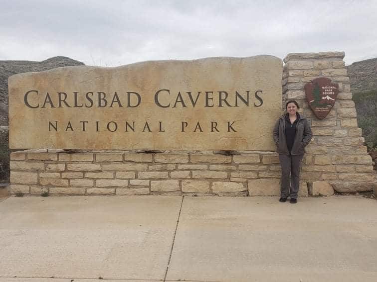 Carlsbad Caverns National Park welcome sign