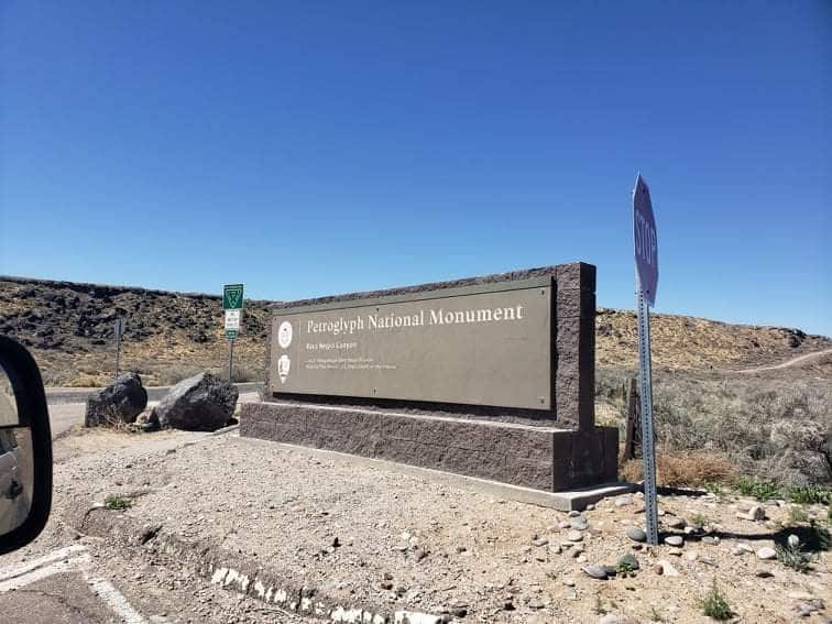Petroglyph National Monument welcome sign