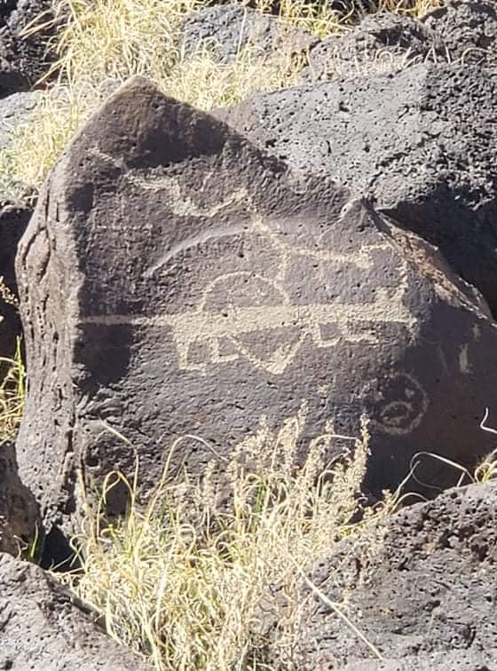 Petroglyph National Monument in Albuquerque New Mexico - various petroglyphs 