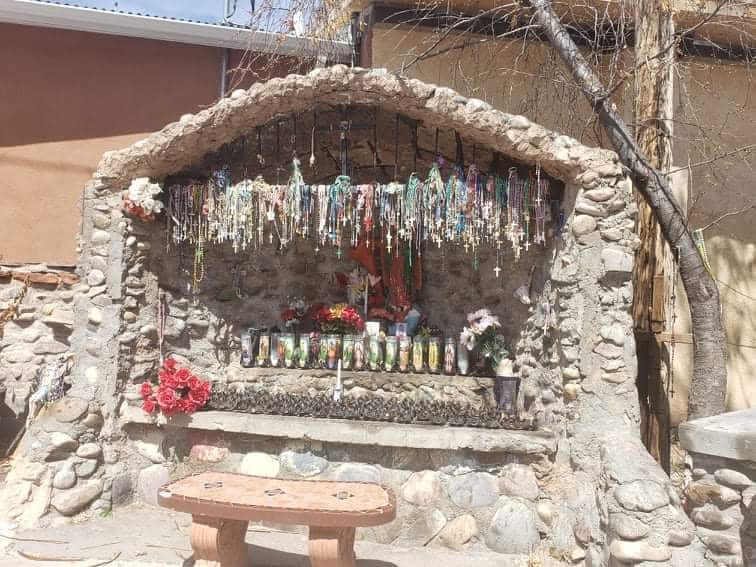 prayer spot in Santuario de Chimayo