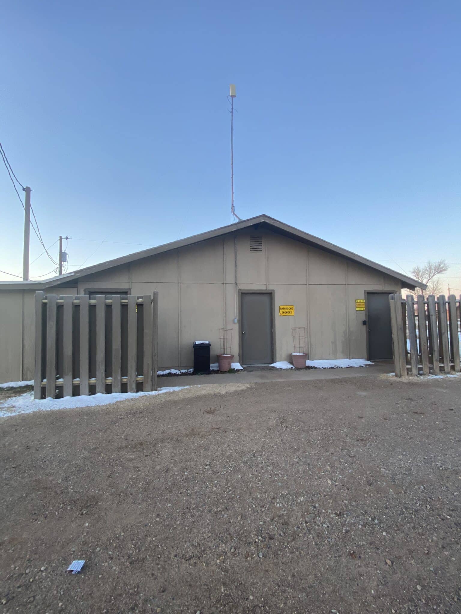 bathroom house at Tucumcari KOA