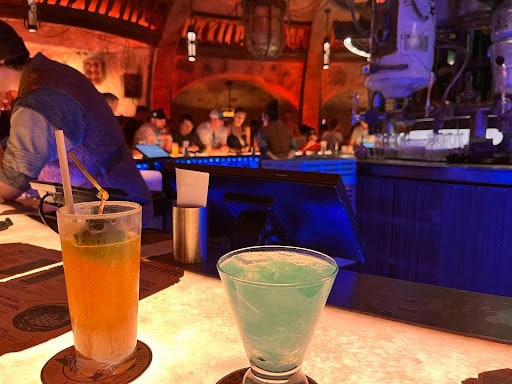 drinks from Oga's Cantina in Disneyland Park's Galaxy's Edge
