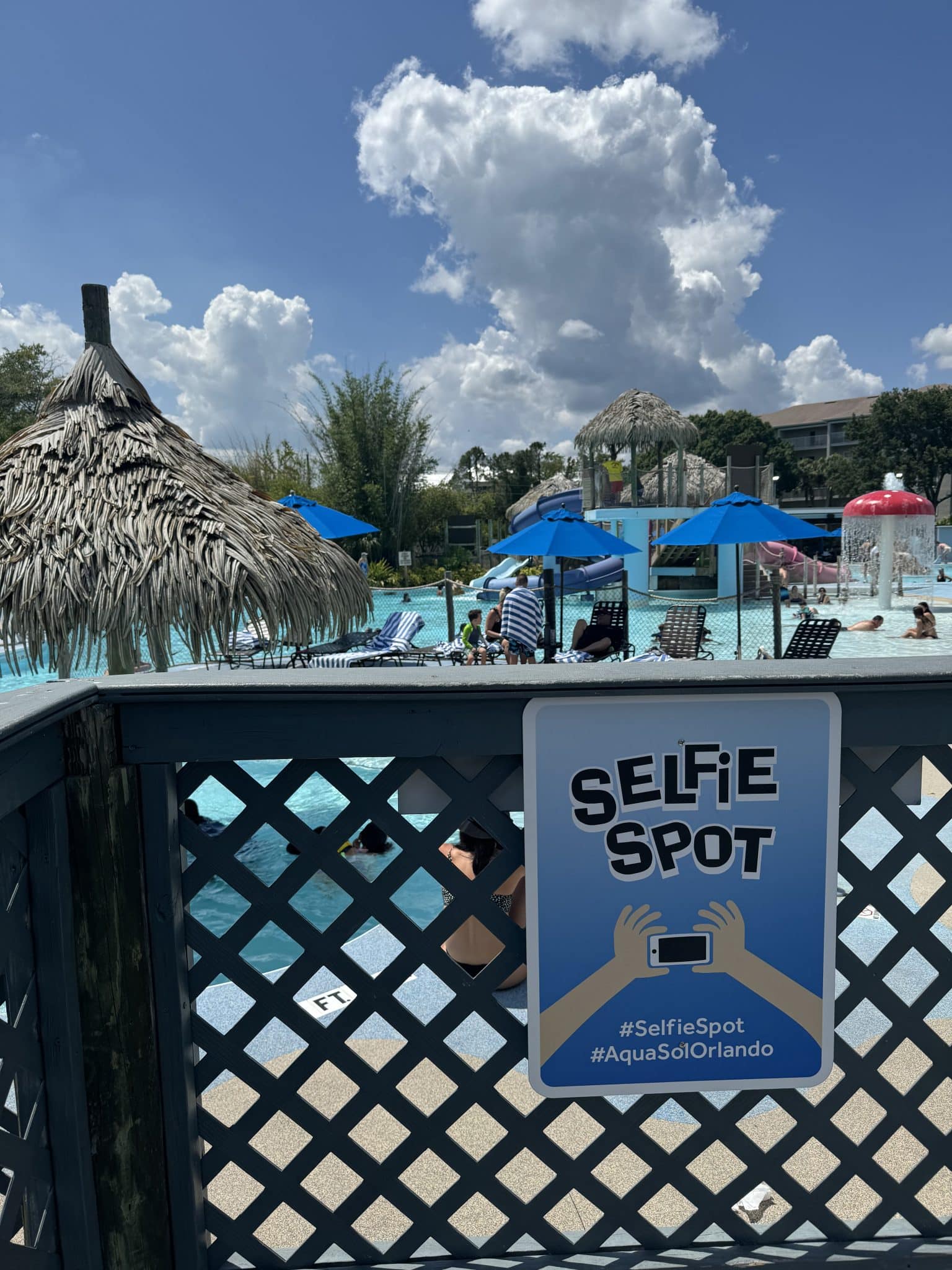 selfie spot at the pool